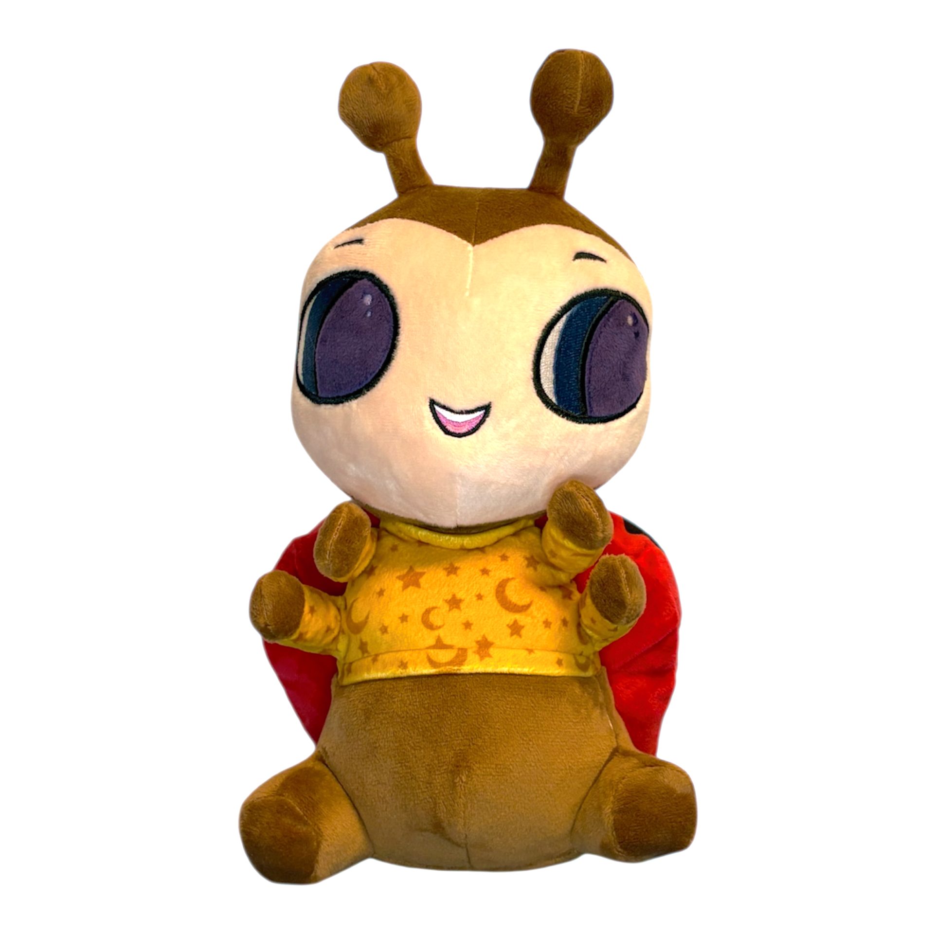 Plush toy Lexie Ladybug with a cartoon character on a white background